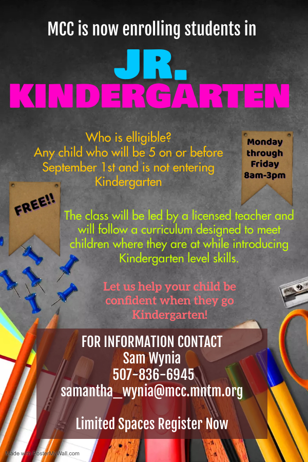Jr Kindergarten Info