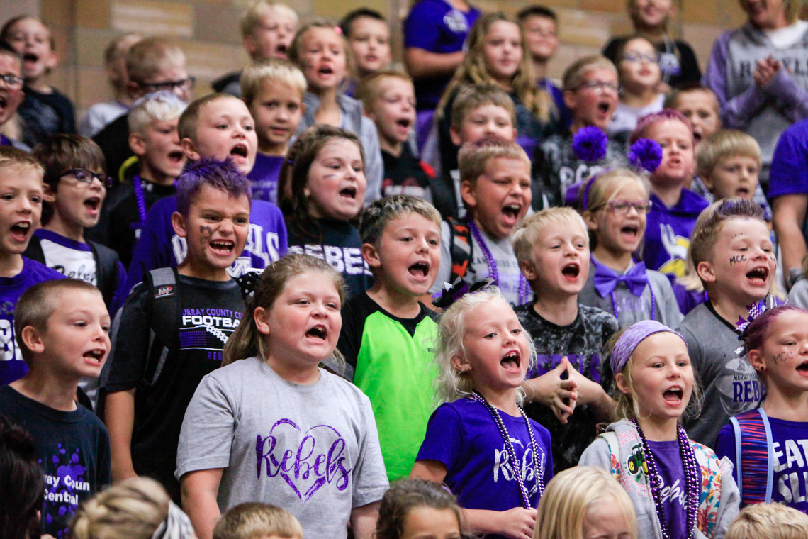 Students singing