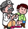 doctor checking on a kid