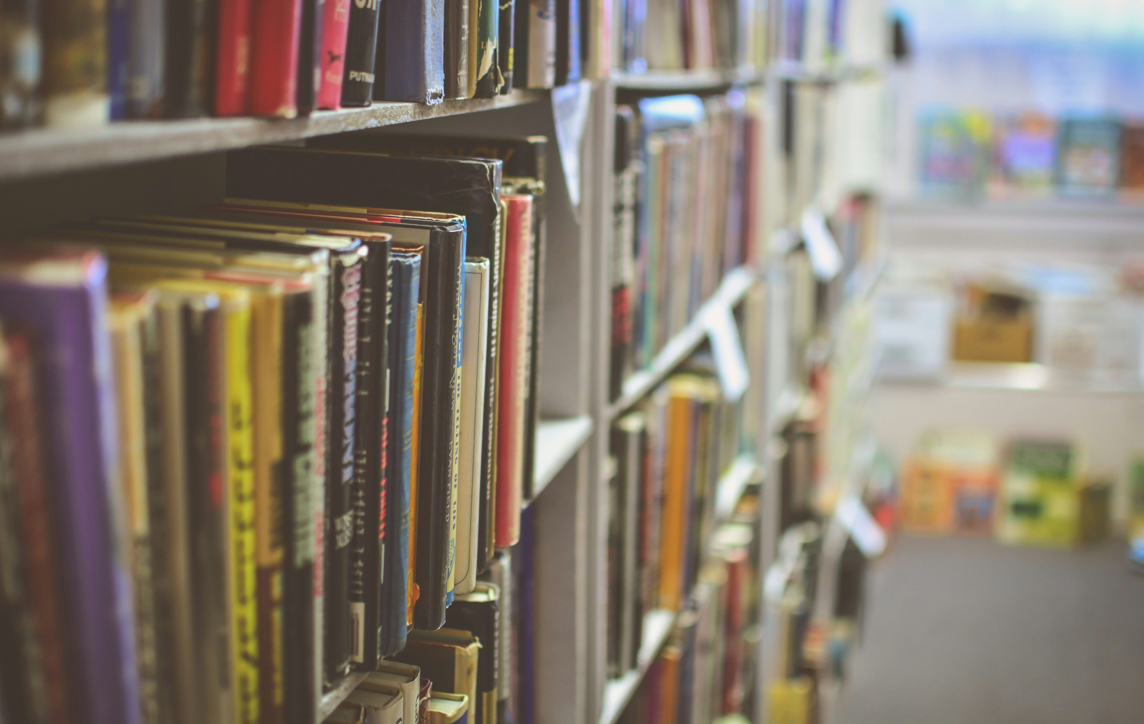 Shelf with books