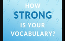 How strong is your vocabulary?