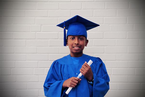 kid graduation headshot