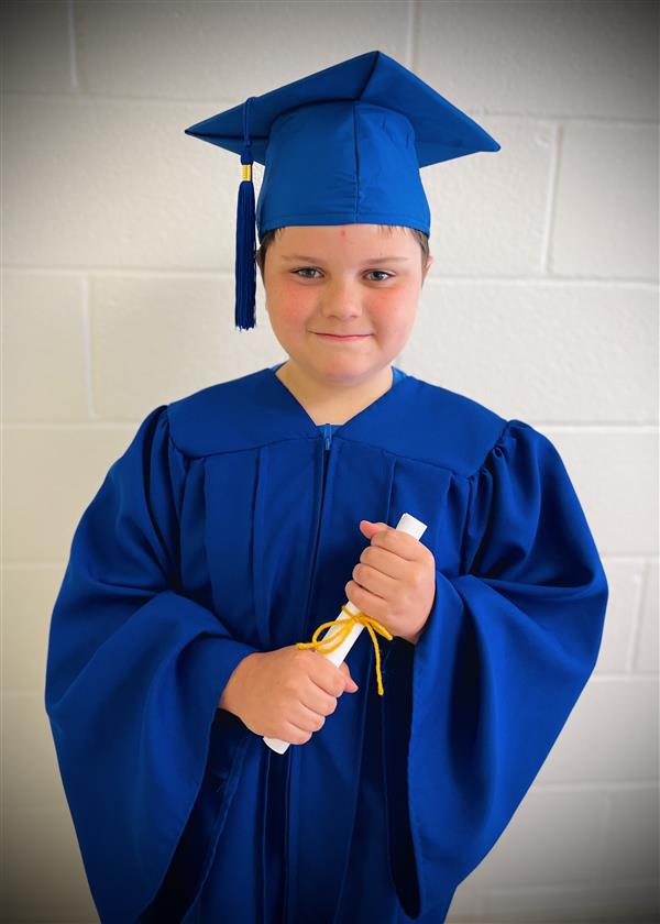 kid graduation headshot