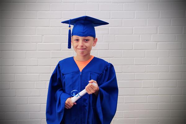 kid graduation headshot