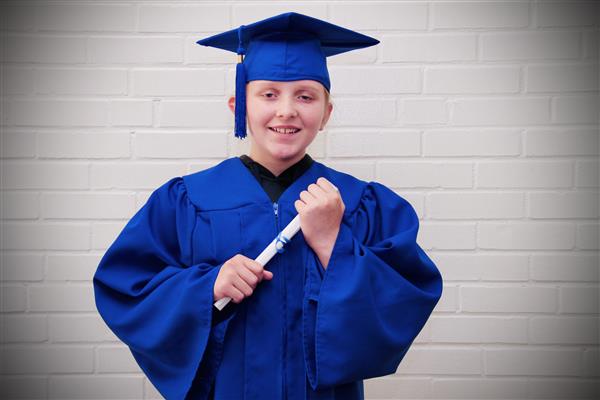 kid graduation headshot