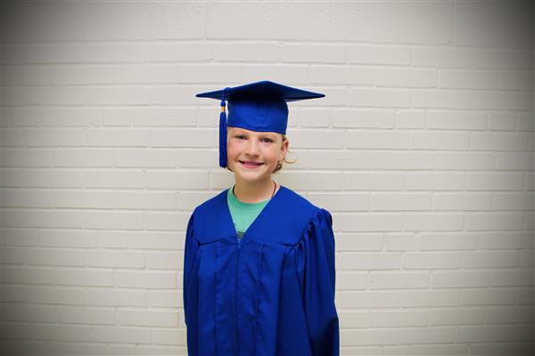 kid graduation headshot