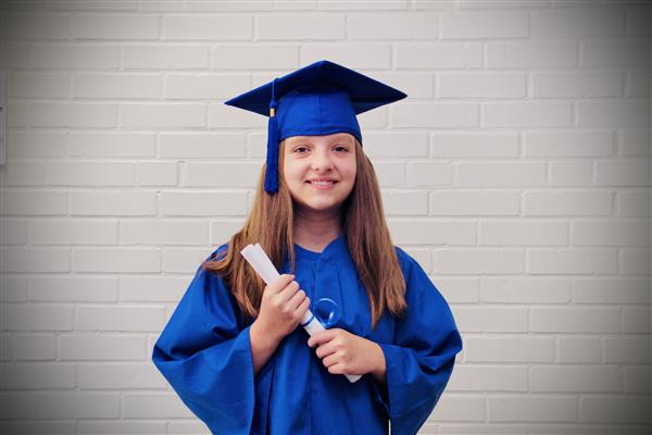 kid graduation headshot