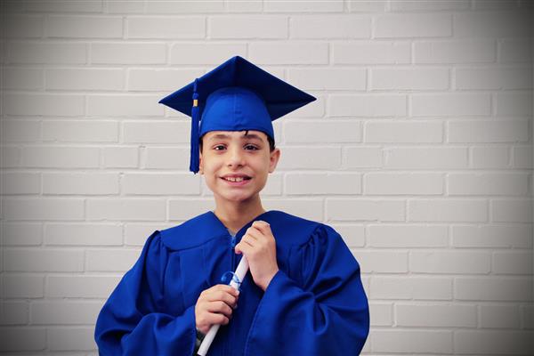 kid graduation headshot