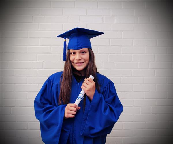 kid graduation headshot