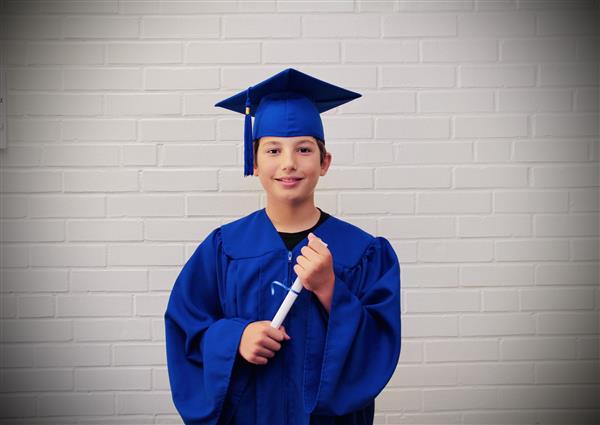 kid graduation headshot