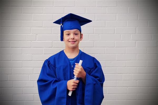 kid graduation headshot