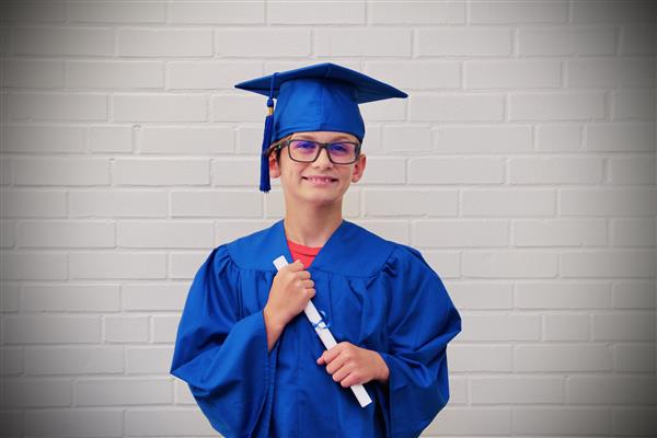 kid graduation headshot