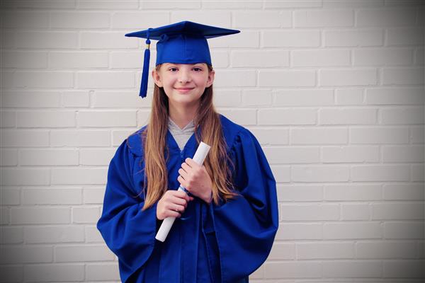 kid graduation headshot