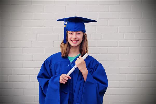 kid graduation headshot