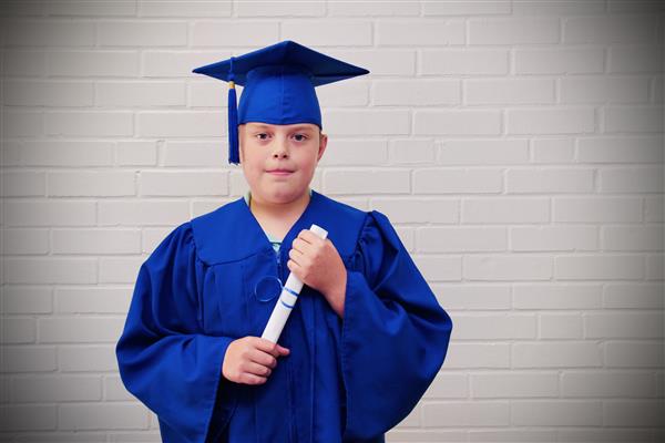 kid graduation headshot