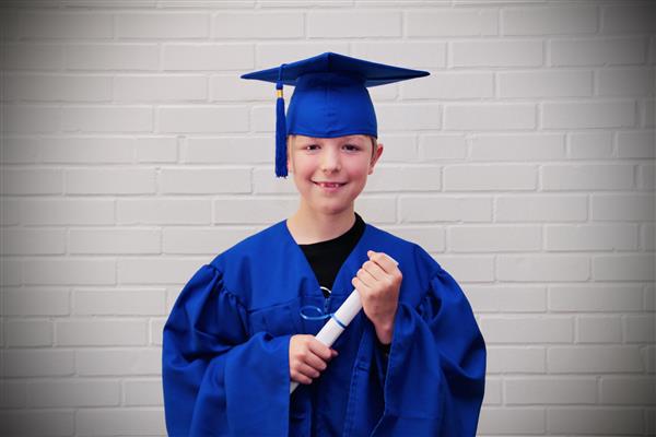 kid graduation headshot