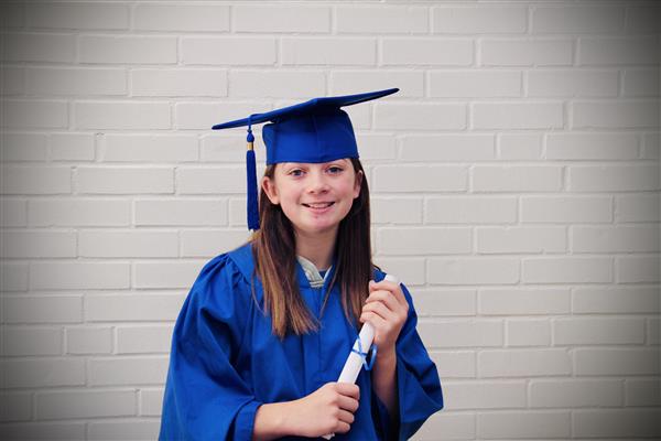 kid graduation headshot