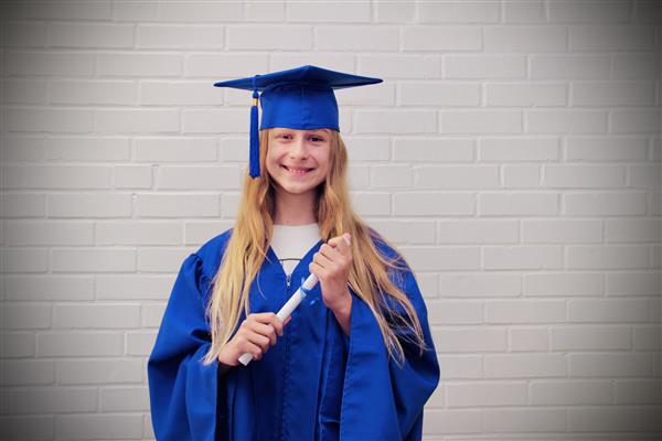 kid graduation headshot