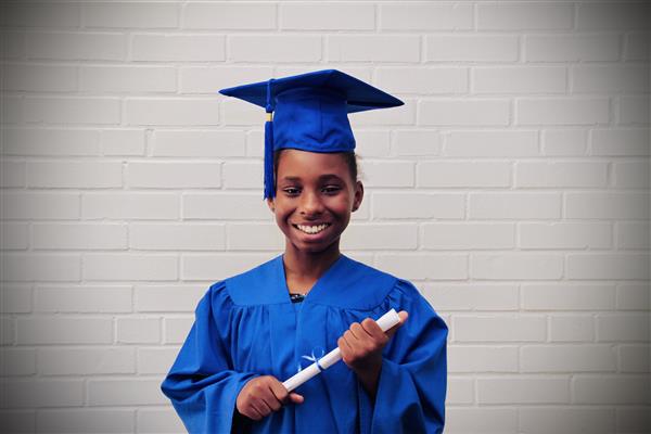 kid graduation headshot