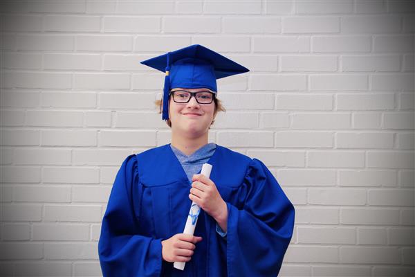 kid graduation headshot