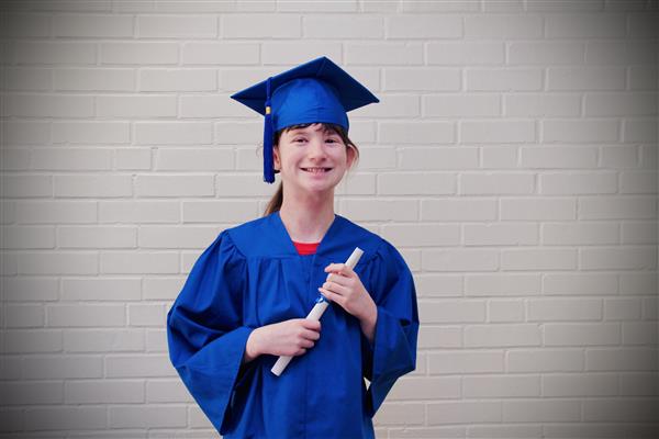 kid graduation headshot