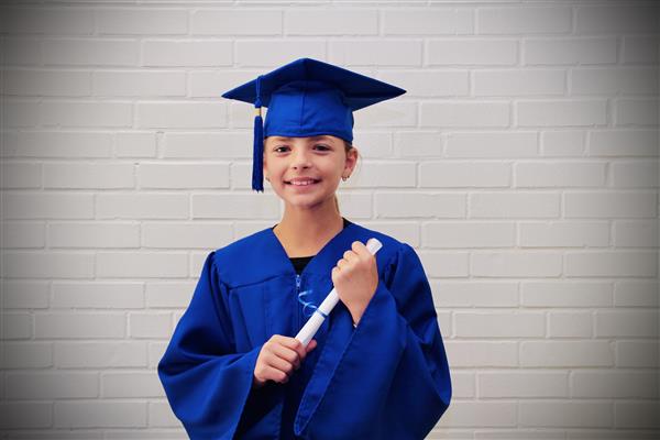 kid graduation headshot