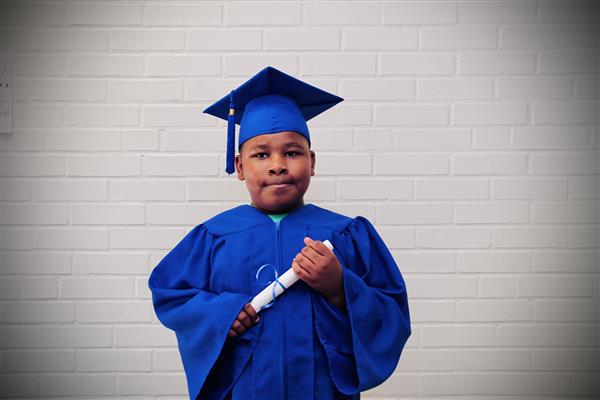 kid graduation headshot