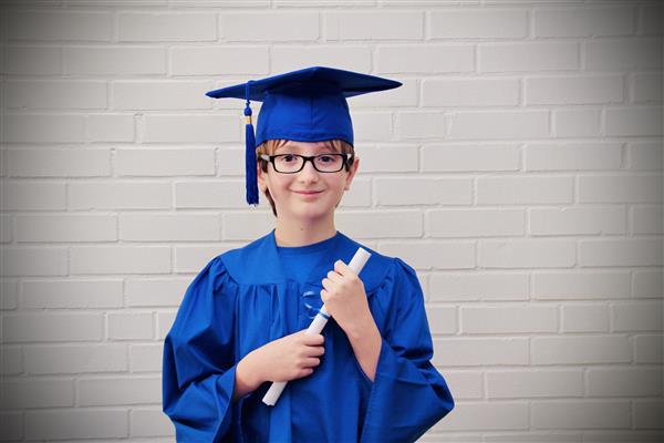 kid graduation headshot