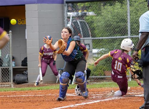 Softball coach screaming