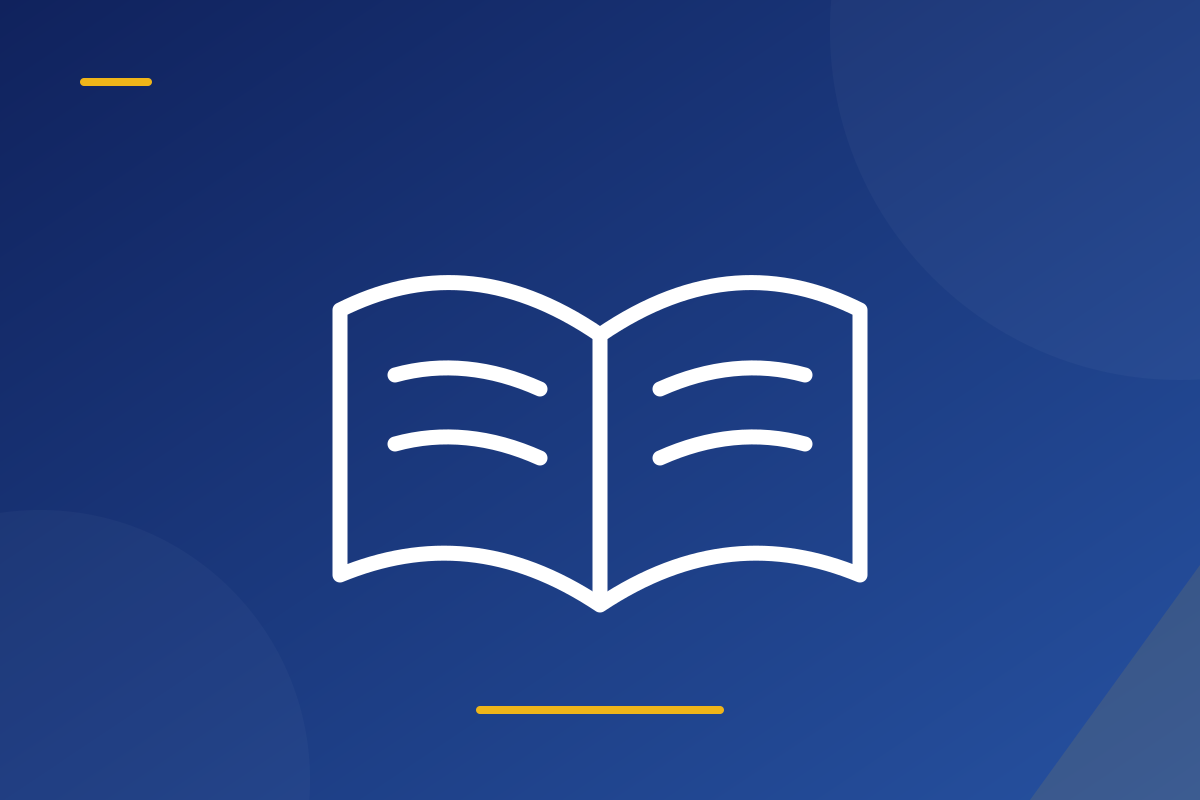 Open book illustration for Academics at Lansing High School