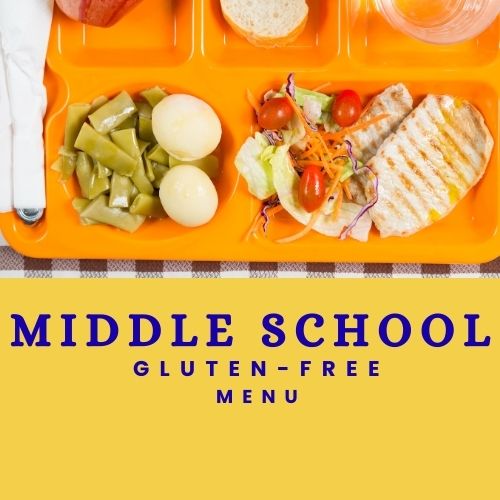 APS middle school gluten-free menu gf