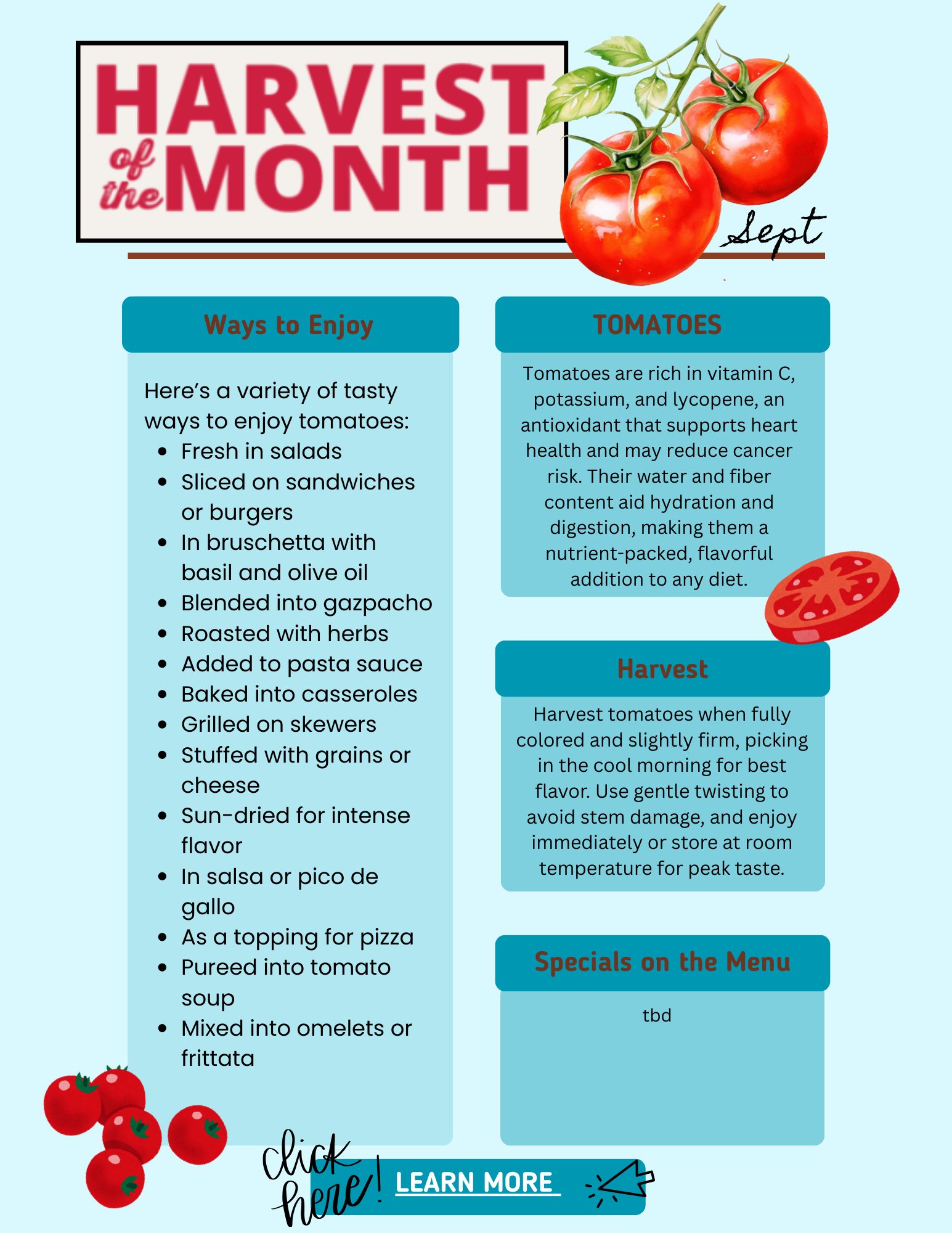 September harvest of the month