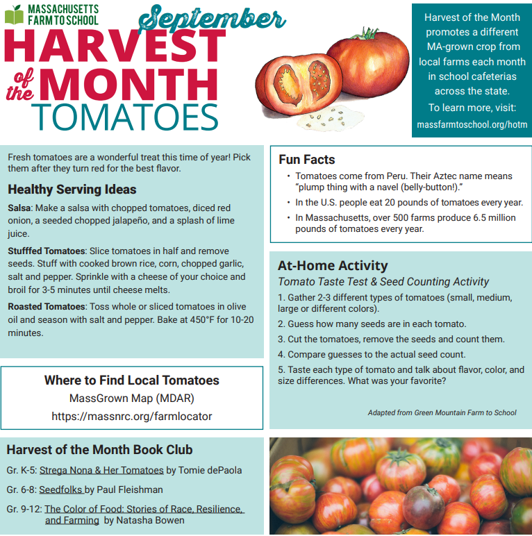 Mass Farm to School harvest of the month