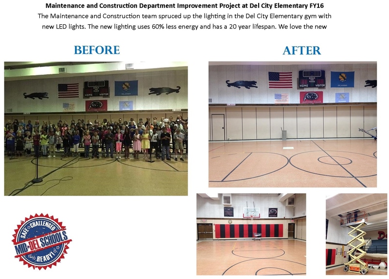 Before & After of the Schools Gym