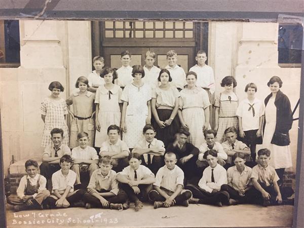 bossier school 1923 class headshot