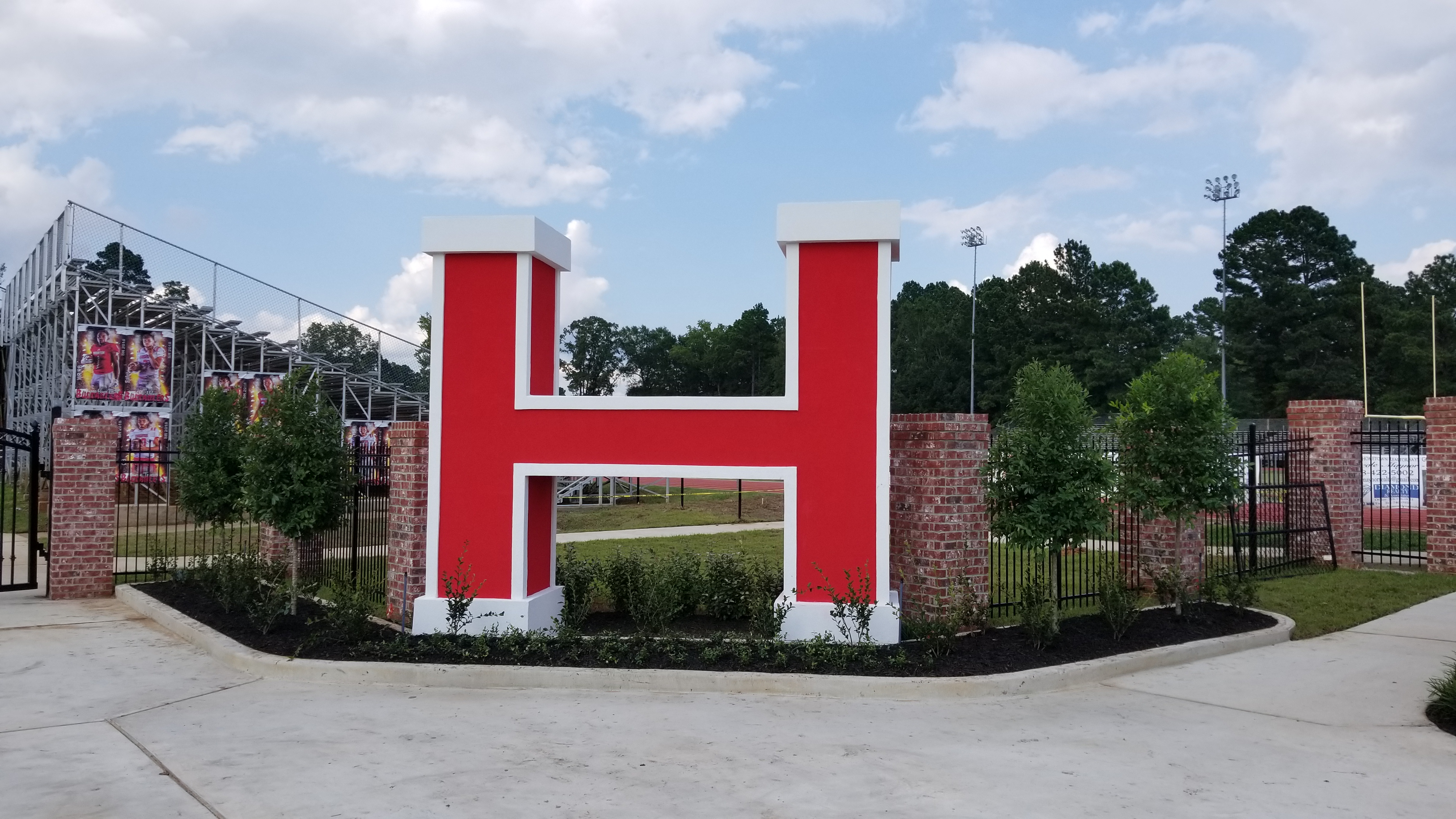 H at Football Field