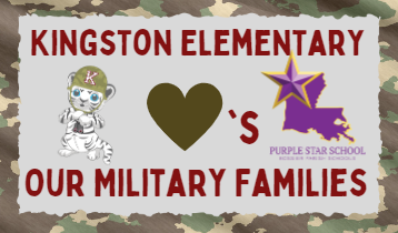 picture that has the school mascot and banner says kinston elementary Military Family Information