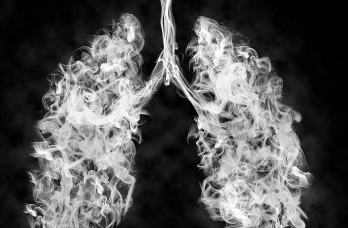 Lung after vaping