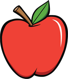 drawing of an apple