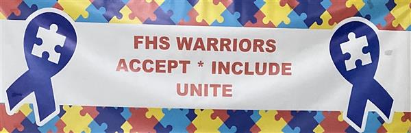 Warriors Unite Club logo / FHS Warriors, Accept, Include, Unite
