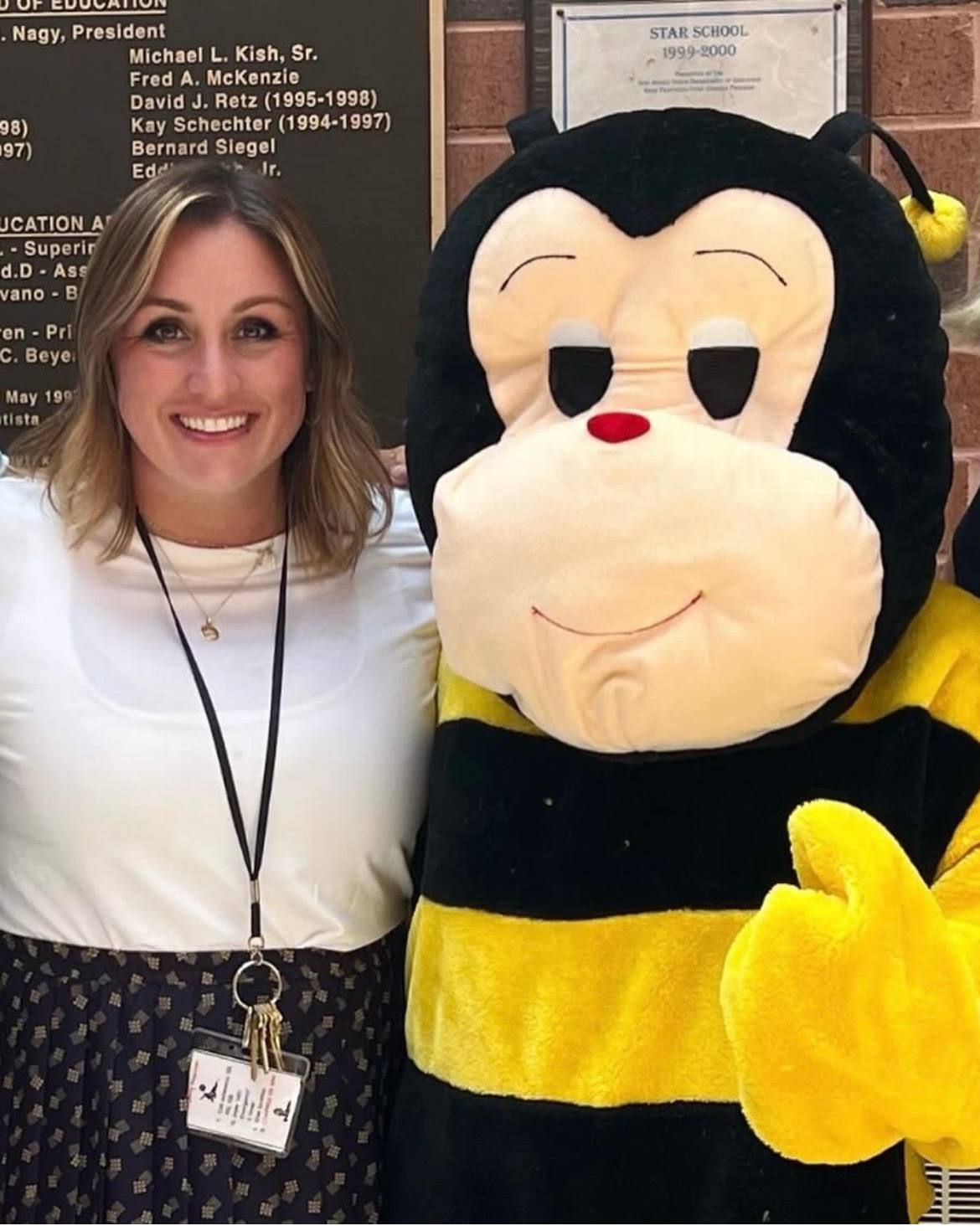 Jessica Young and Buzzter Bee