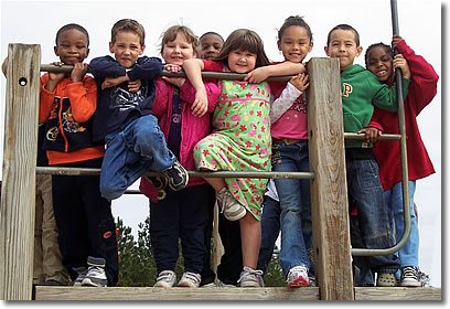 kids in the playground