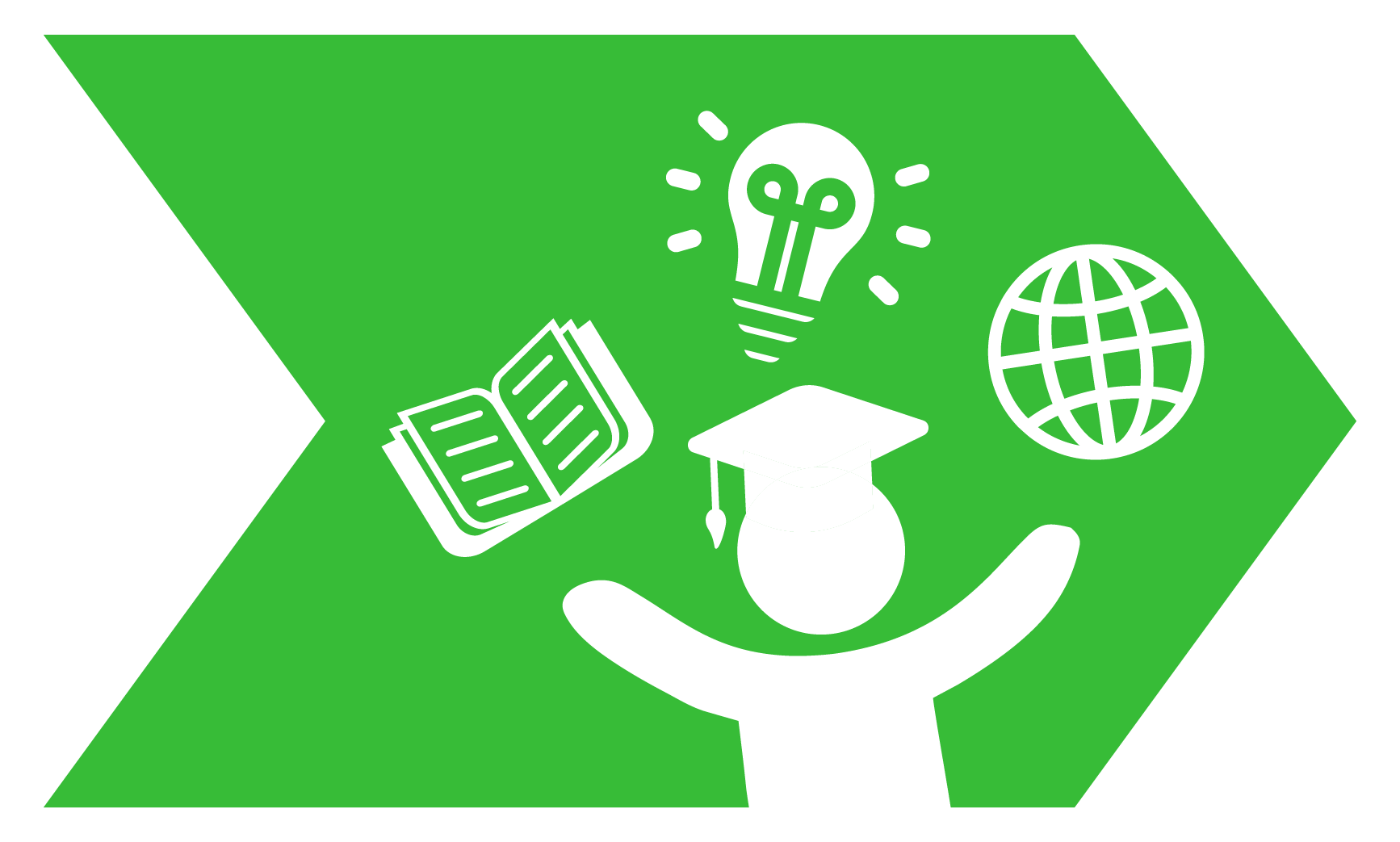 Icon of student juggling book ideas