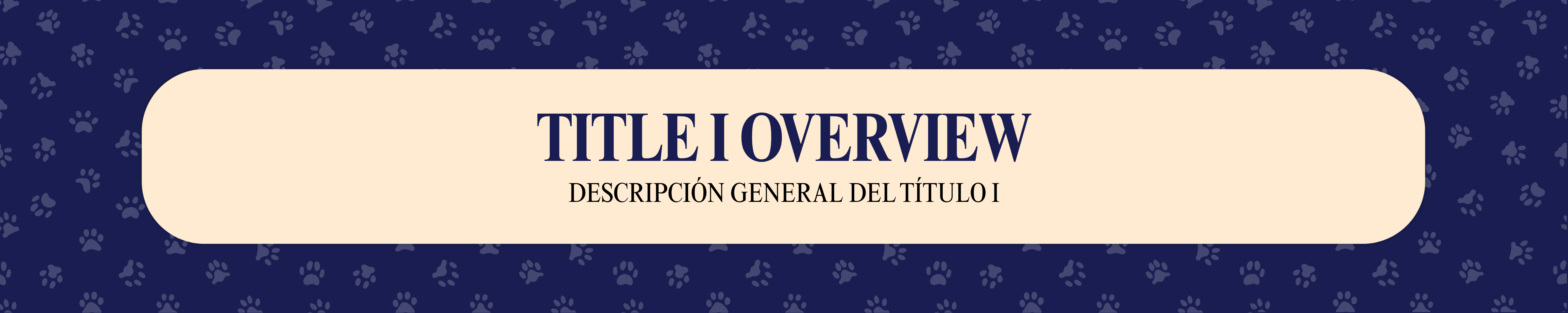 Title I Overview