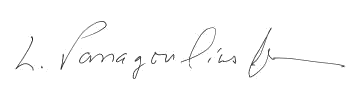 Lee Panagoulias, Jr. Signature