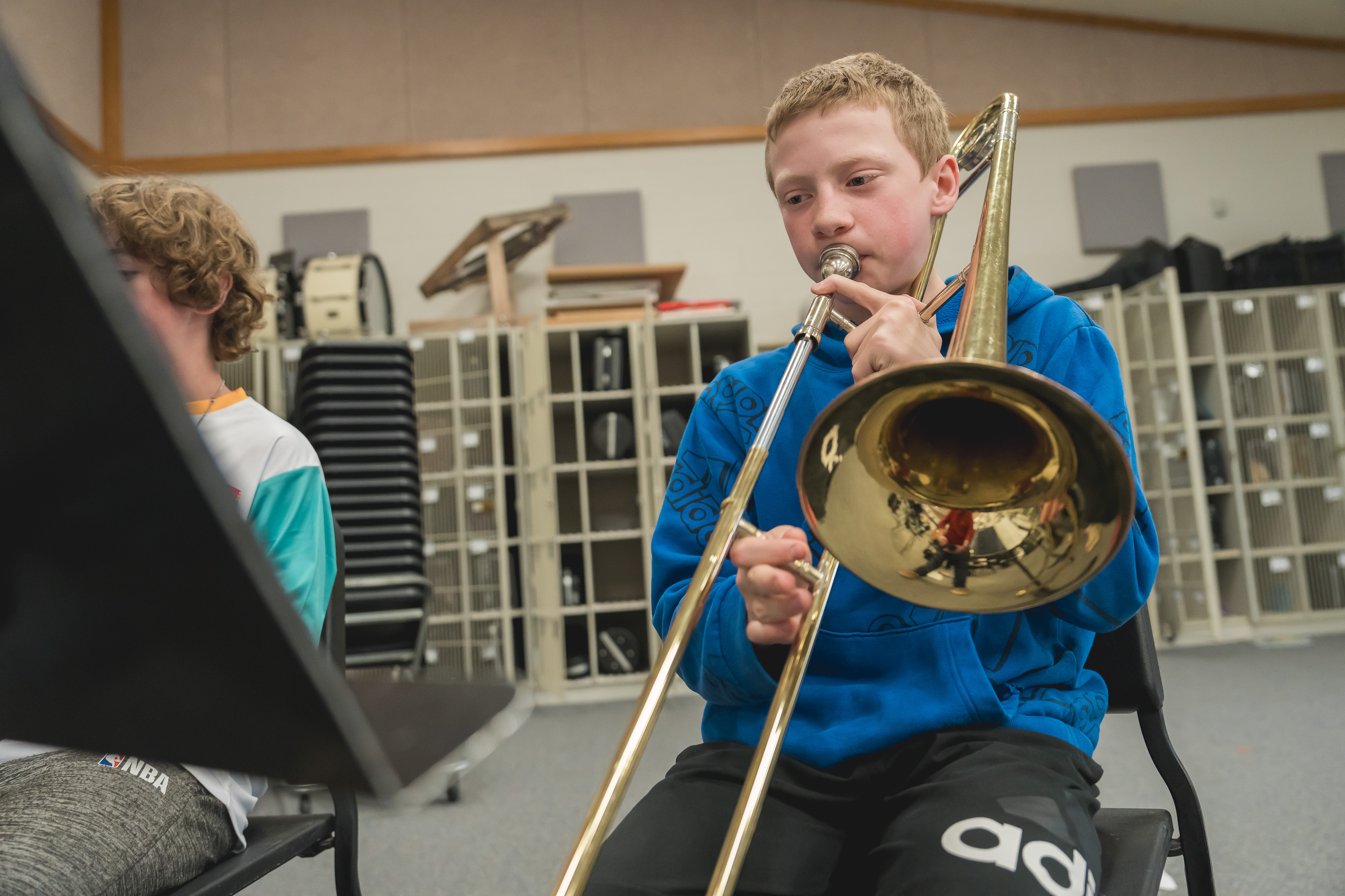 NV Student with instruments