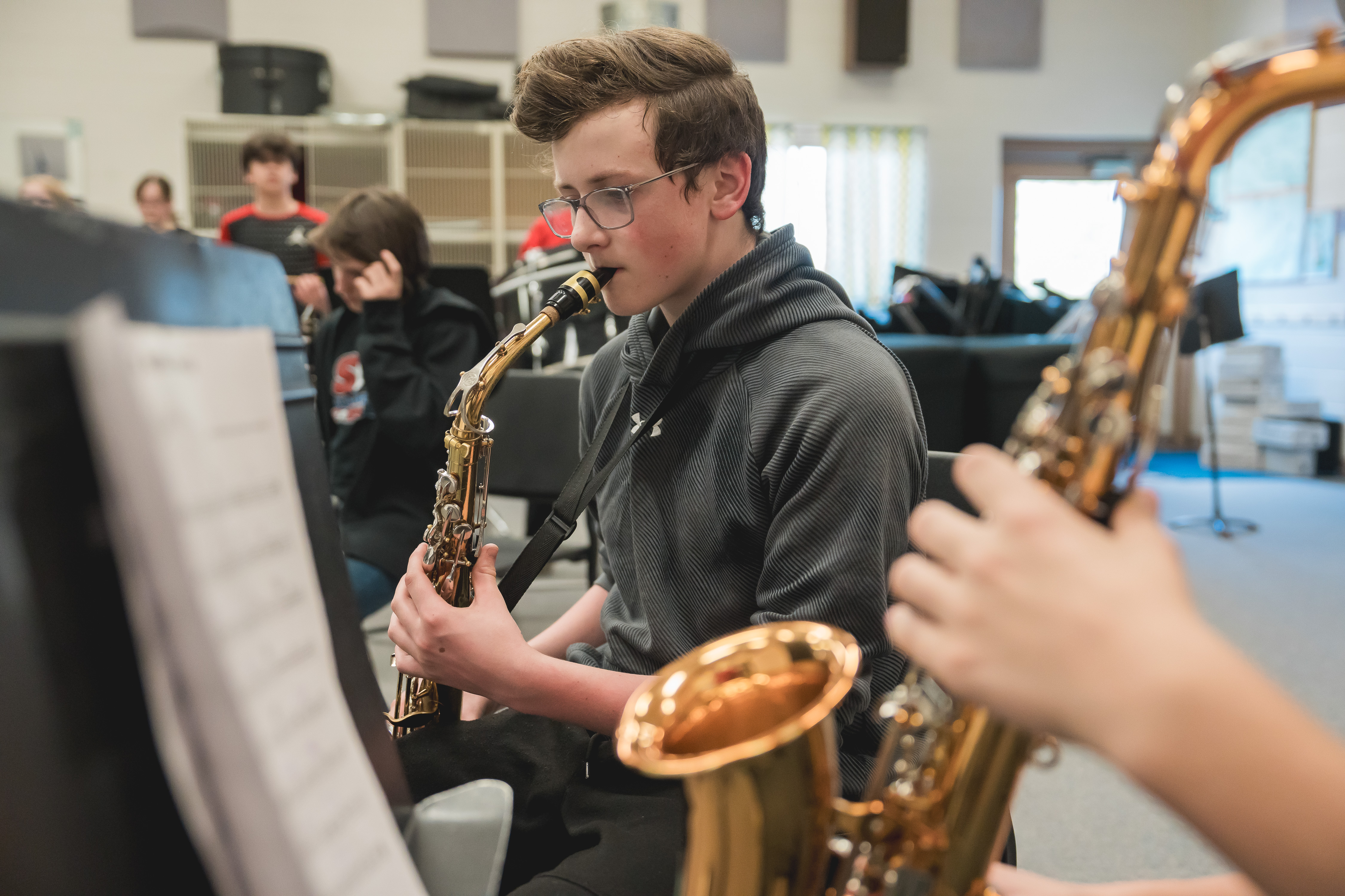 NV Student playing instrument