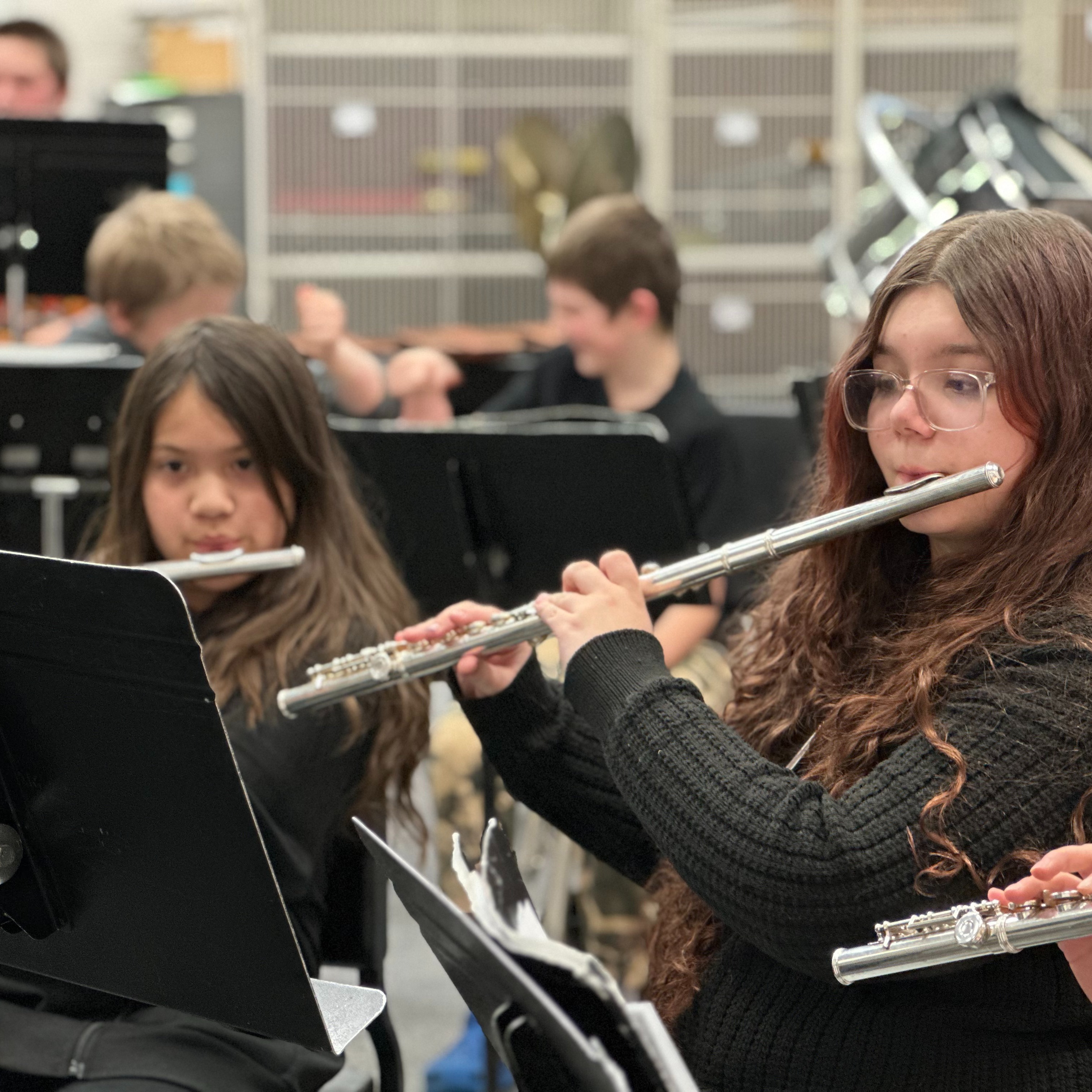 NV Elementary students in band