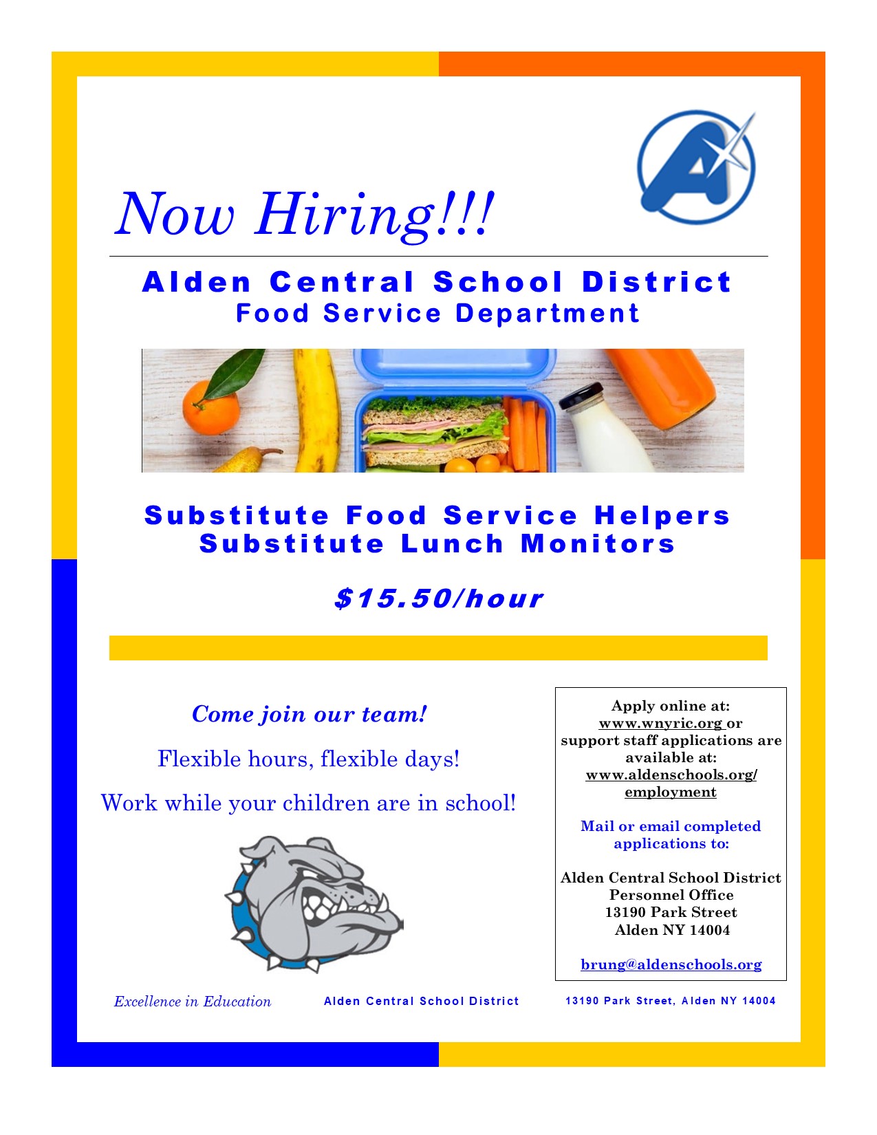 Substitute Food Service
