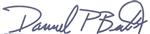 Daniel Butler Signature